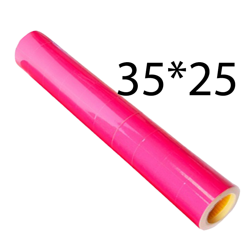 Цінник кольоровий 35х25 мм/6 м/роллер=240 шт., прямокутний/малиновий Buromax BM.282105-29