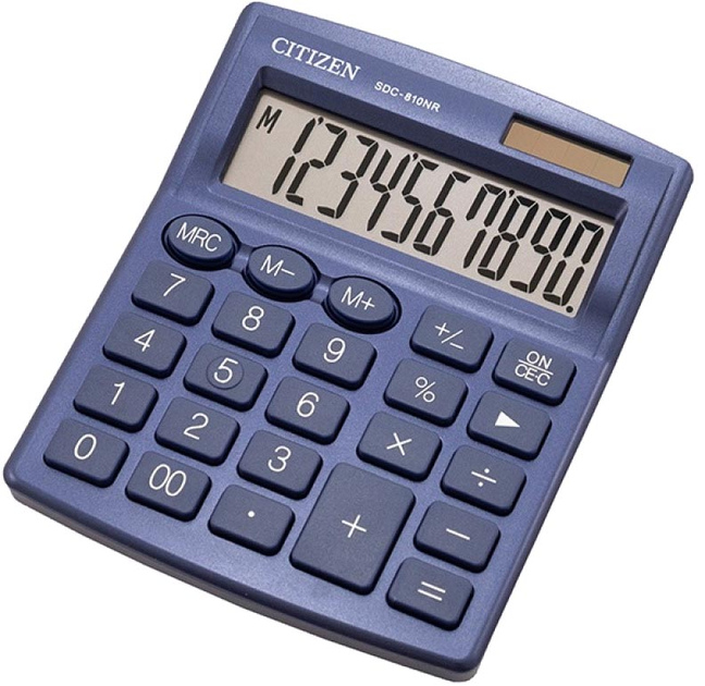 Калькулятор Citizen 10-розрядний (SDC-810NR-NV)