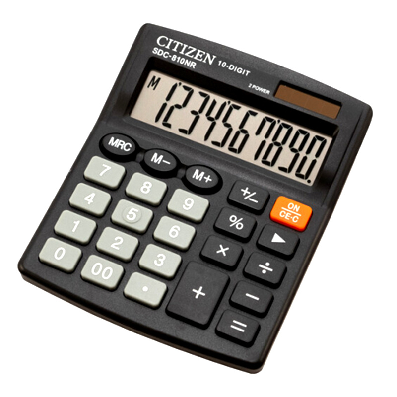 Калькулятор Citizen 10-розрядний (SDC-810NR)