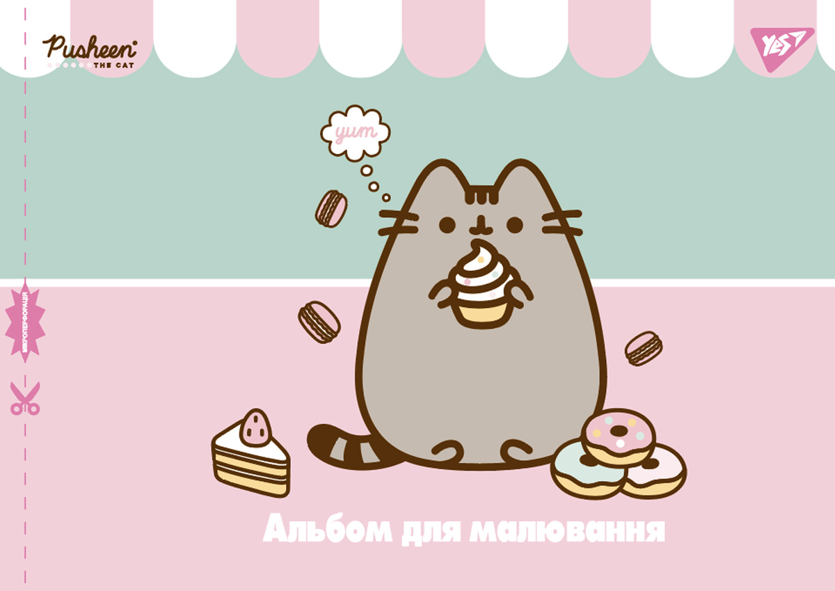 Альбом для малювання А4 28 арк., 100 г/м2, скоба/перфорація, дівчинка Yes