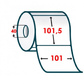 Термоетикетка Eco 101х101.5 мм 500 етикеток (47532)