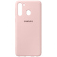 Чехол силікон Soft Case Samsung A21 рожевий