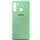 Чехол силікон Soft Case Samsung A21/А215 HQ салатовий