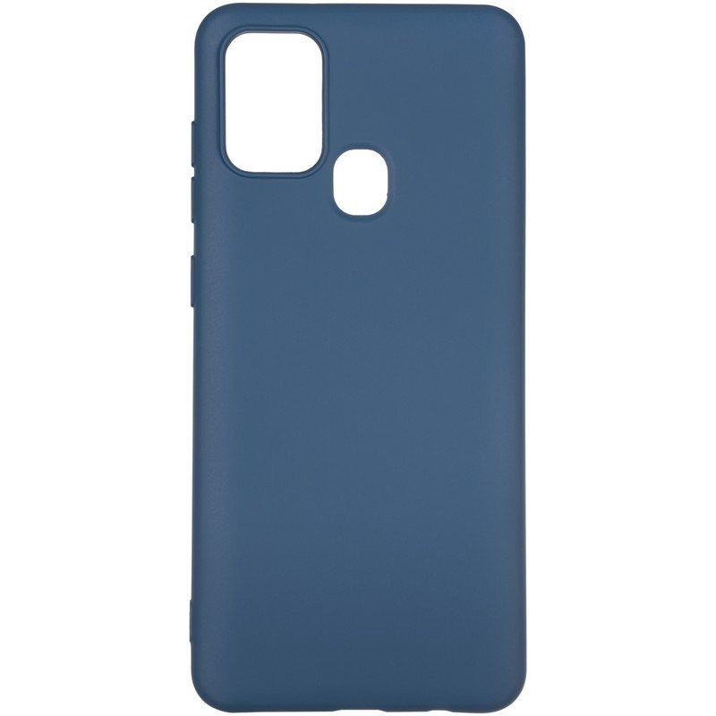 Чохол силікон Soft Case Samsung A21s темно-синій