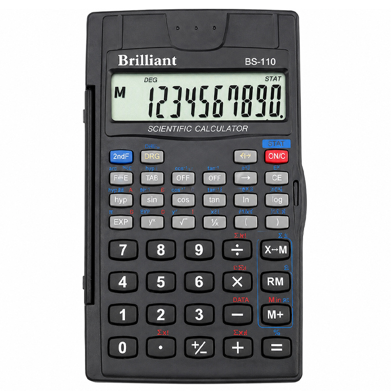 Калькулятор інженерний Brilliant BS-110, 8 + 2 розрядів, 56 функцій